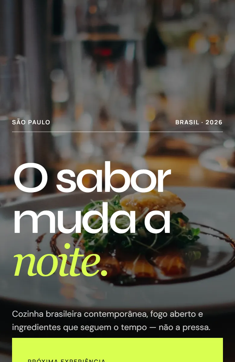The same example website, adapted for mobile